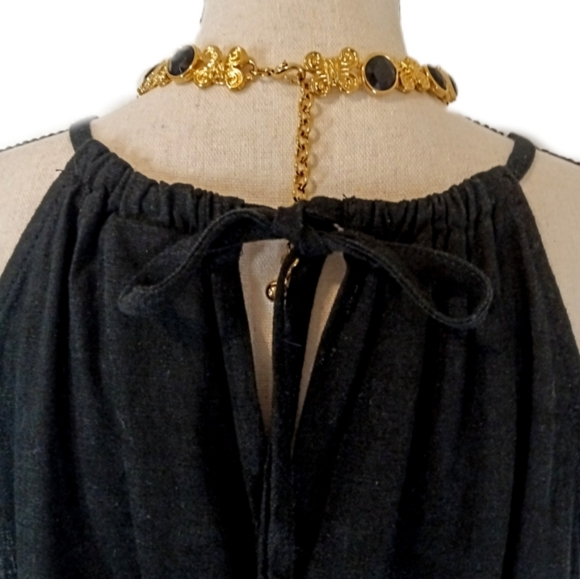 NWT Ava and Viv Black Linen Rayon Halter Women's Dress Size 1X - Picture 6 of 10